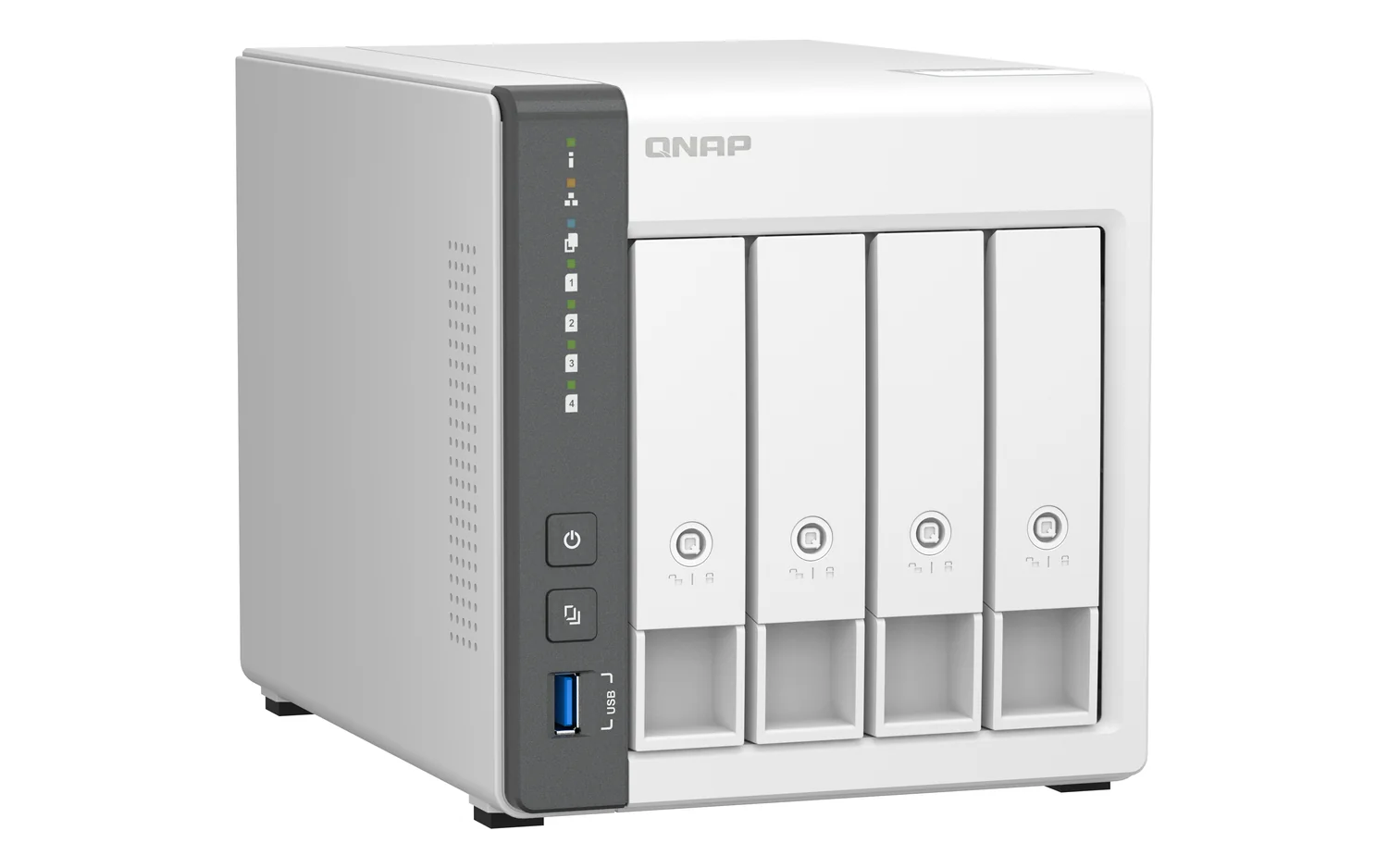 NAS Torre QNAP TS-433 4 Baías 4GB ARM Cortex-A55 Multi-Gigabit 2.5GbE - Imagem 3