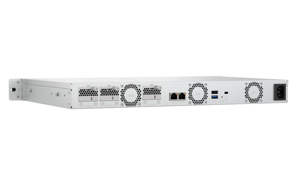 NAS QNAP TS-h765eU Rack 1U Intel Atom 8GB DDR5 QuTS Hero ZFS Edge Servidor Empresarial - Imagem 8