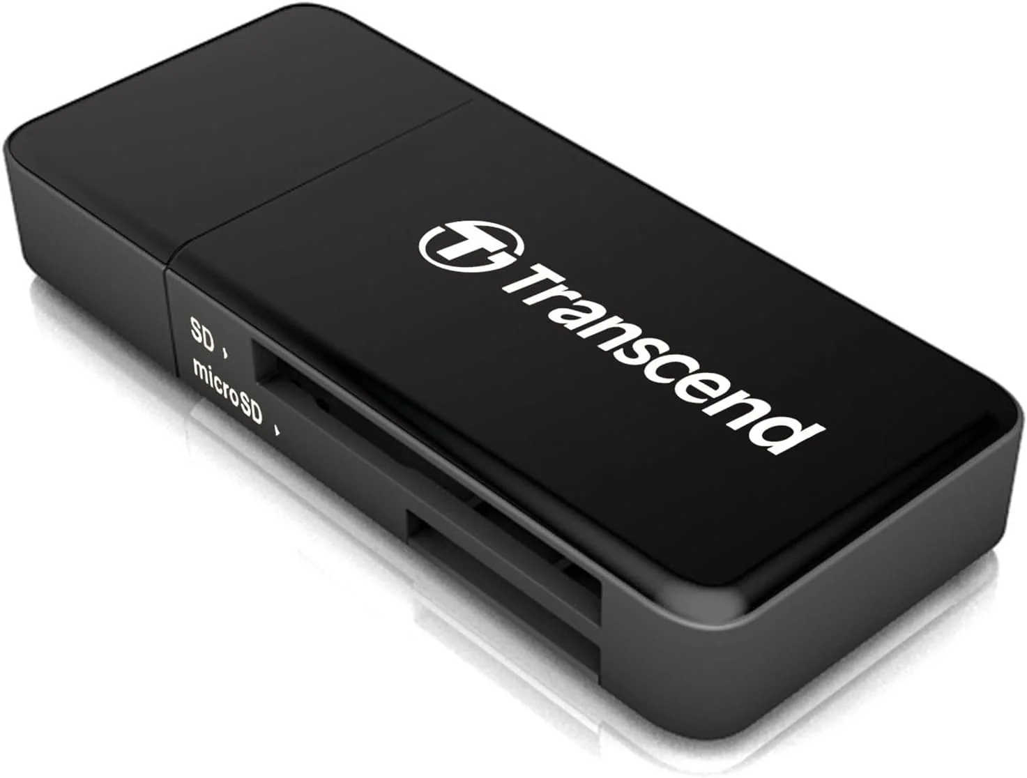 Leitor de cartões Transcend TS-RDF5K SD e microSD USB 3.1 Gen 1 portátil preto - Imagem 3