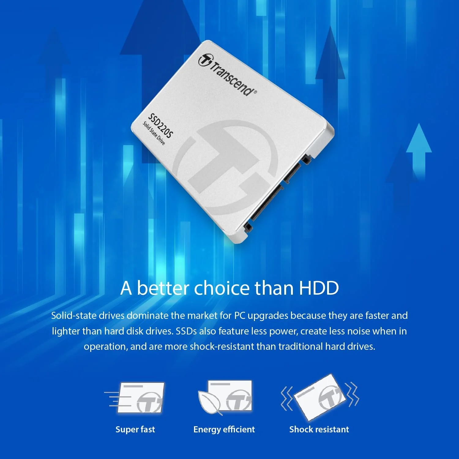 Disco SSD Transcend SSD220S 120 GB 2,5 polegadas SATA III TLC com caixa alumínio - Imagem 7