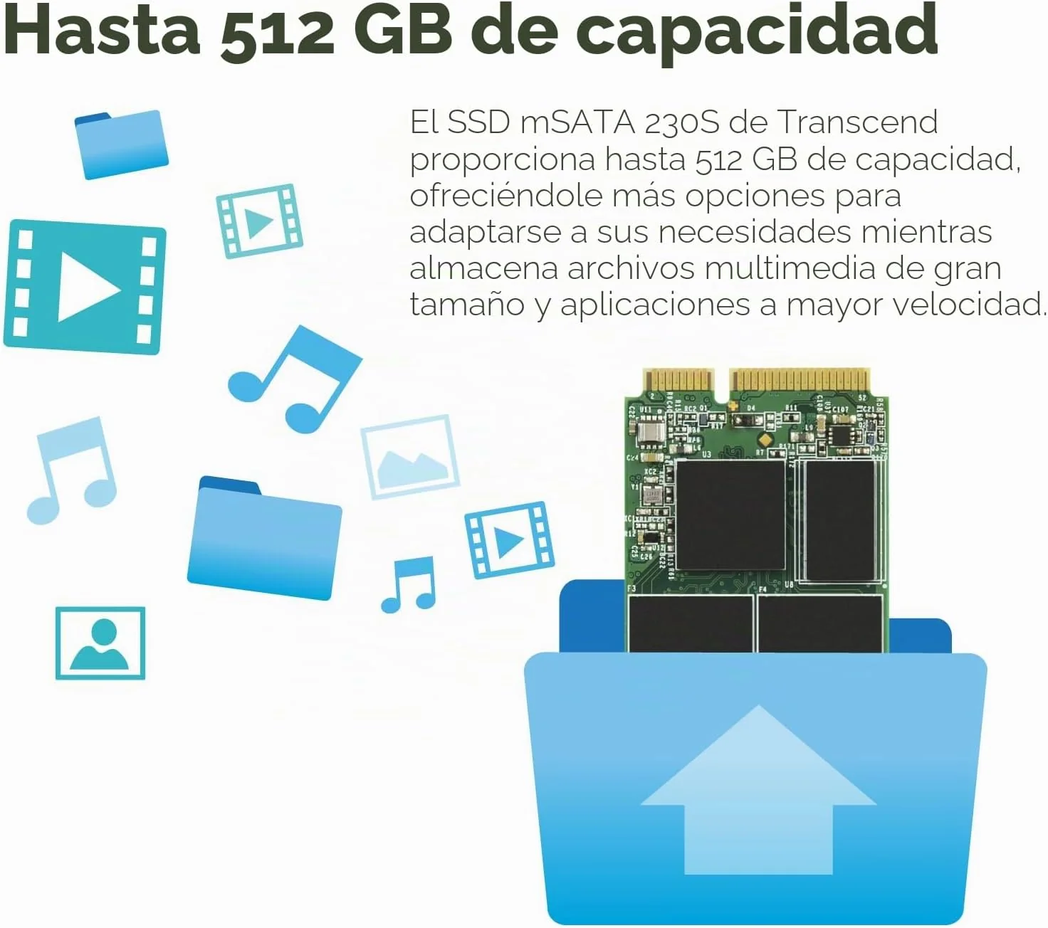 Disco SSD interno mSATA 128GB Transcend MSA230S SATA III 3D TLC - Imagem 5