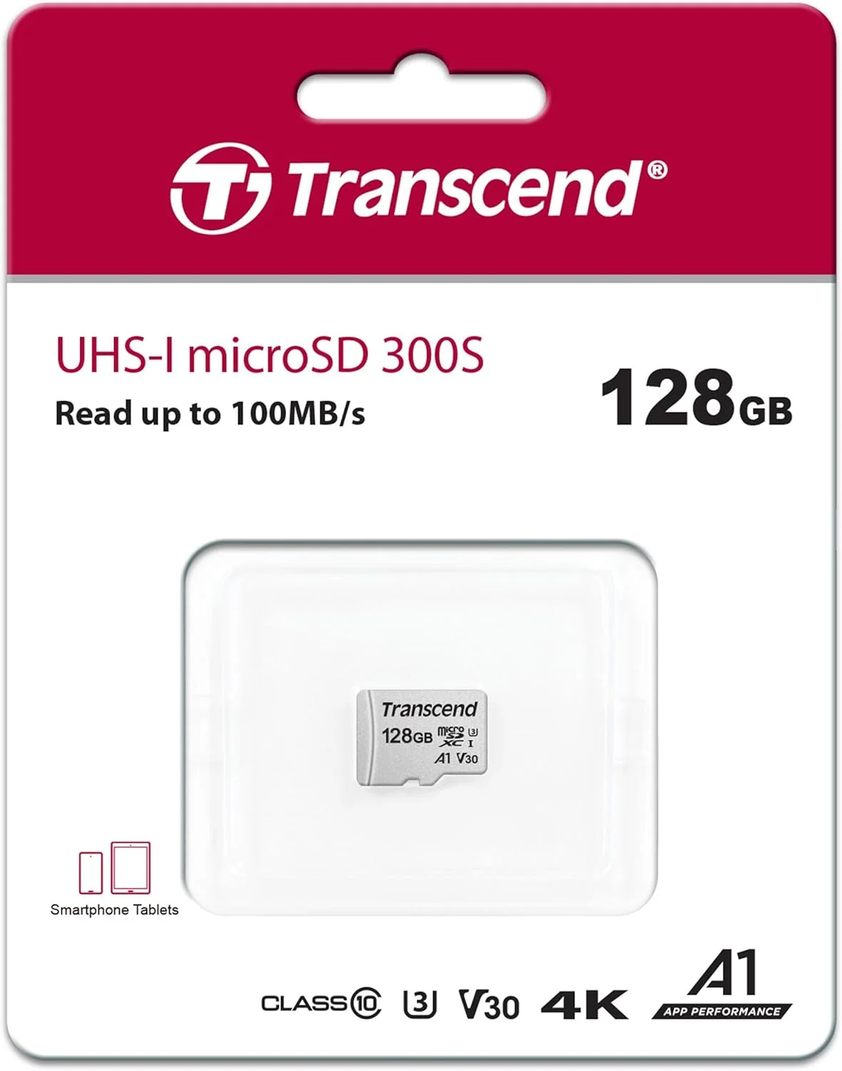 Cartão de memória microSD 128GB Transcend 300S UHS-I U3 A1 - Imagem 5