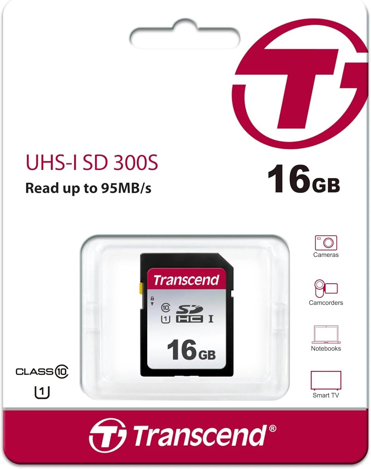 Cartão de Memória SD Transcend 16GB UHS-I U1 - Imagem 2
