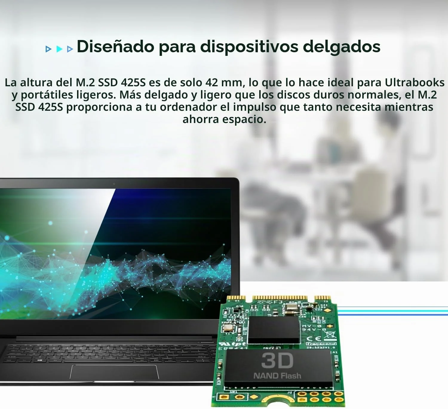 Disco SSD interno Transcend MTS420S 240GB M.2 2242 SATA III TLC B+M Key - Imagem 6