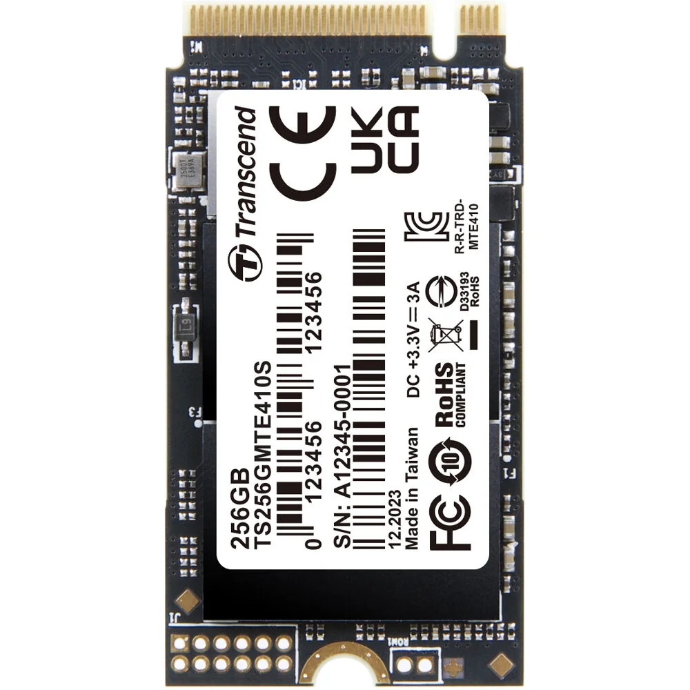 SSD NVMe Transcend MTE410S 256GB M.2 2242 PCIe Gen4x4 - Imagem 1