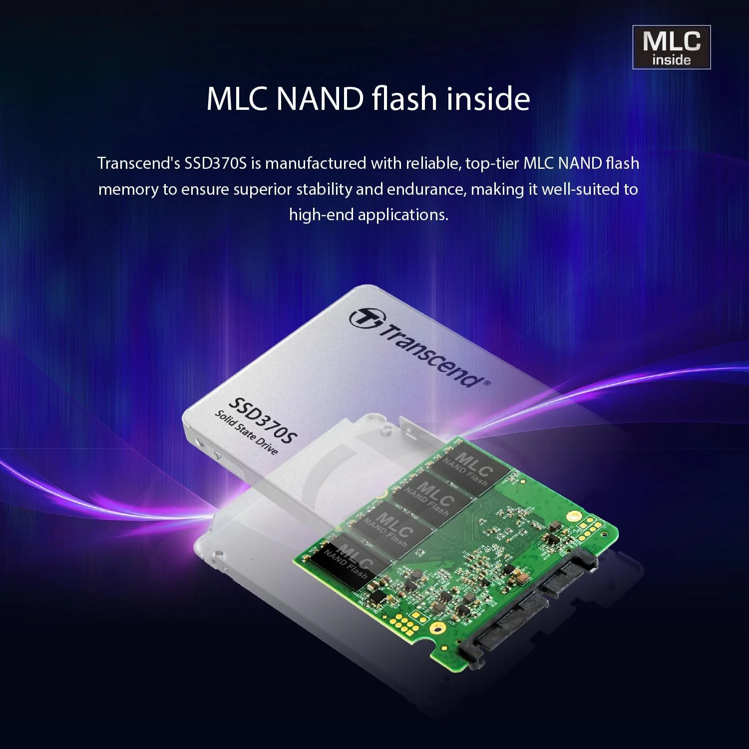 SSD interno Transcend SSD370S 256GB 2.5" SATA III MLC - Imagem 5