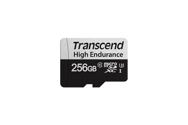 Cartão de Memória MicroSD Transcend 256GB High Endurance U3 com Adaptador - Imagem 1