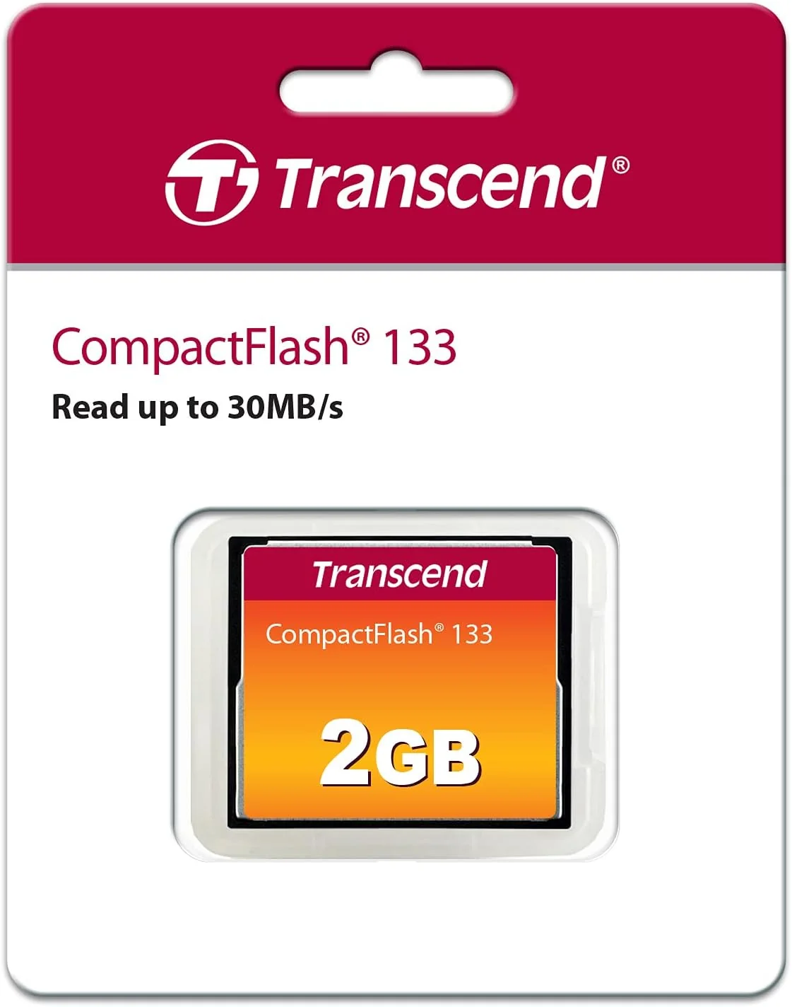 Cartão de Memória Compact Flash (CF) Transcend 2GB MLC 133X - Imagem 2