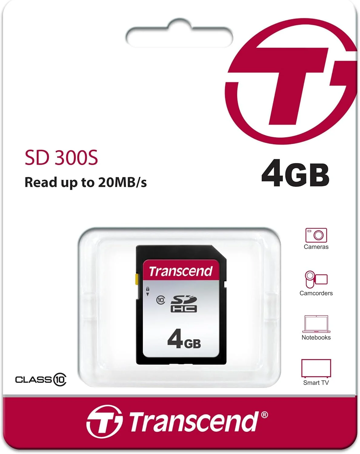 Cartão de memória SD Transcend 300S 4GB Class 10 - Imagem 6