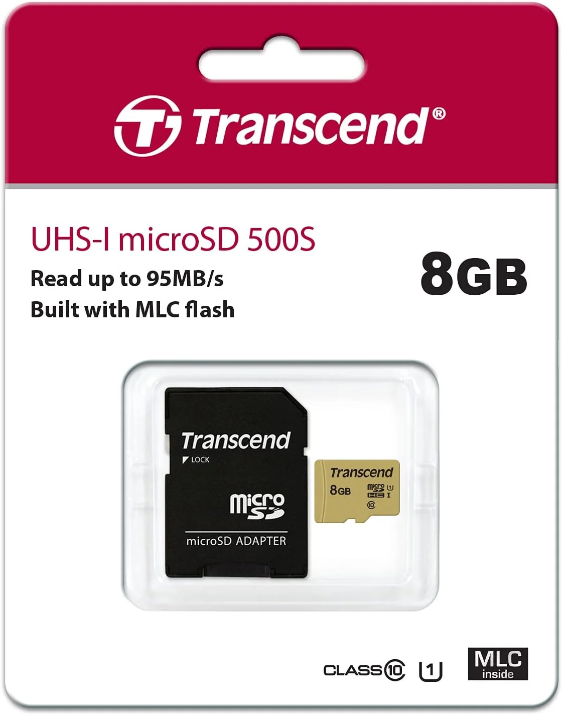 Cartão de memória microSD 8GB Transcend USD500S UHS-I U1 MLC com adaptador - Imagem 5