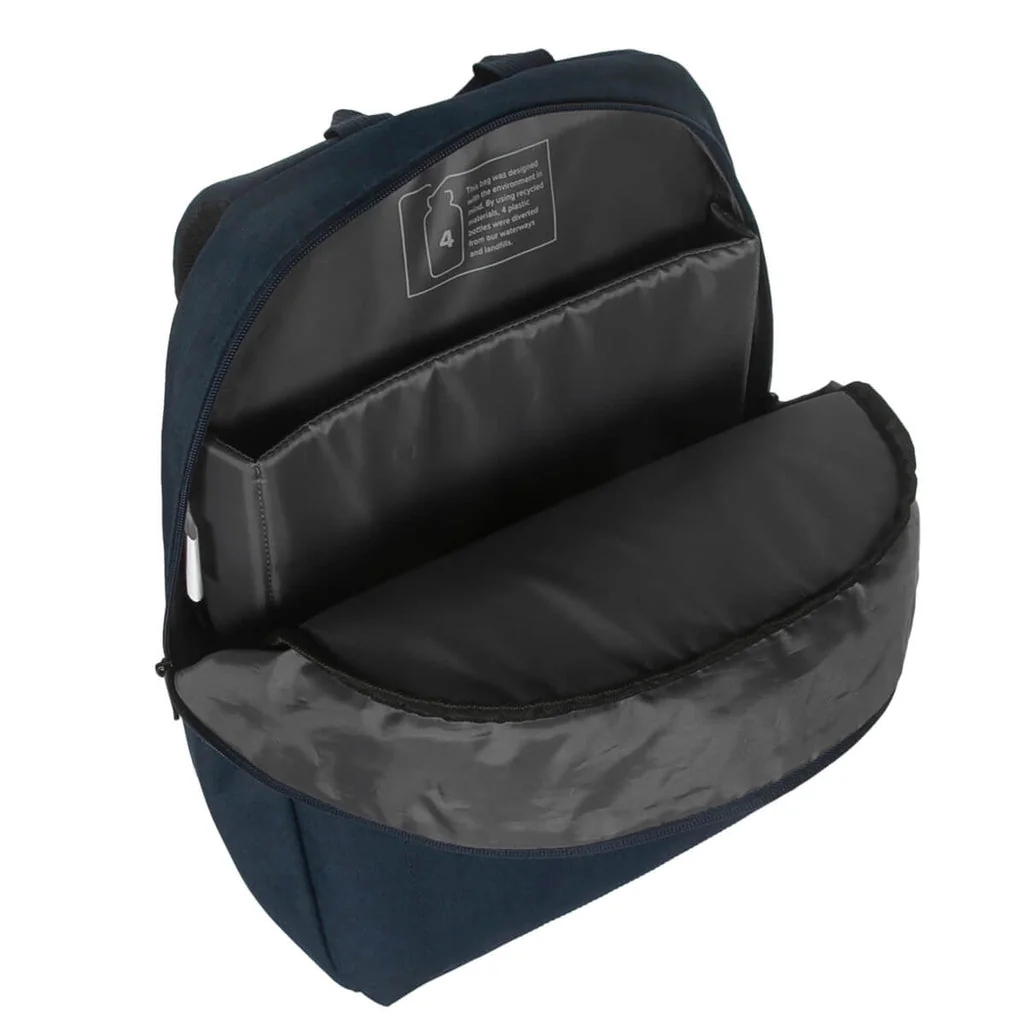 Mochila Targus GeoLite EcoSmart Essential 15-16" Azul Marinho Resistente à Água Materiais Reciclados - Imagem 6
