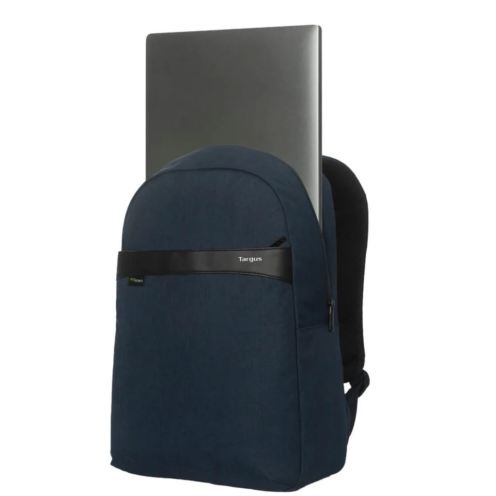 Mochila Targus GeoLite EcoSmart Essential 15-16" Azul Marinho Resistente à Água Materiais Reciclados - Imagem 10
