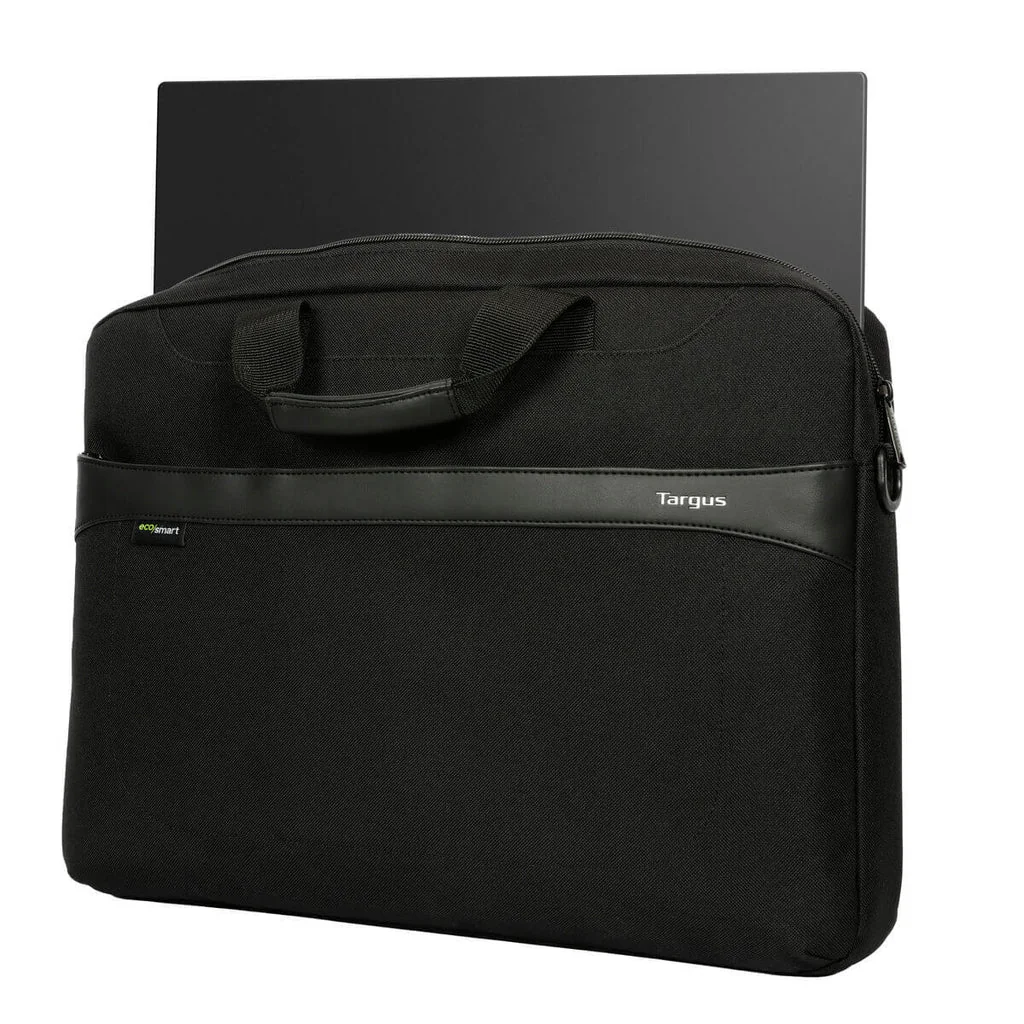 Bolsa Slim Targus GeoLite EcoSmart Essential 15.6" Preto Resistente à Água Alça Ombro Removível - Imagem 5