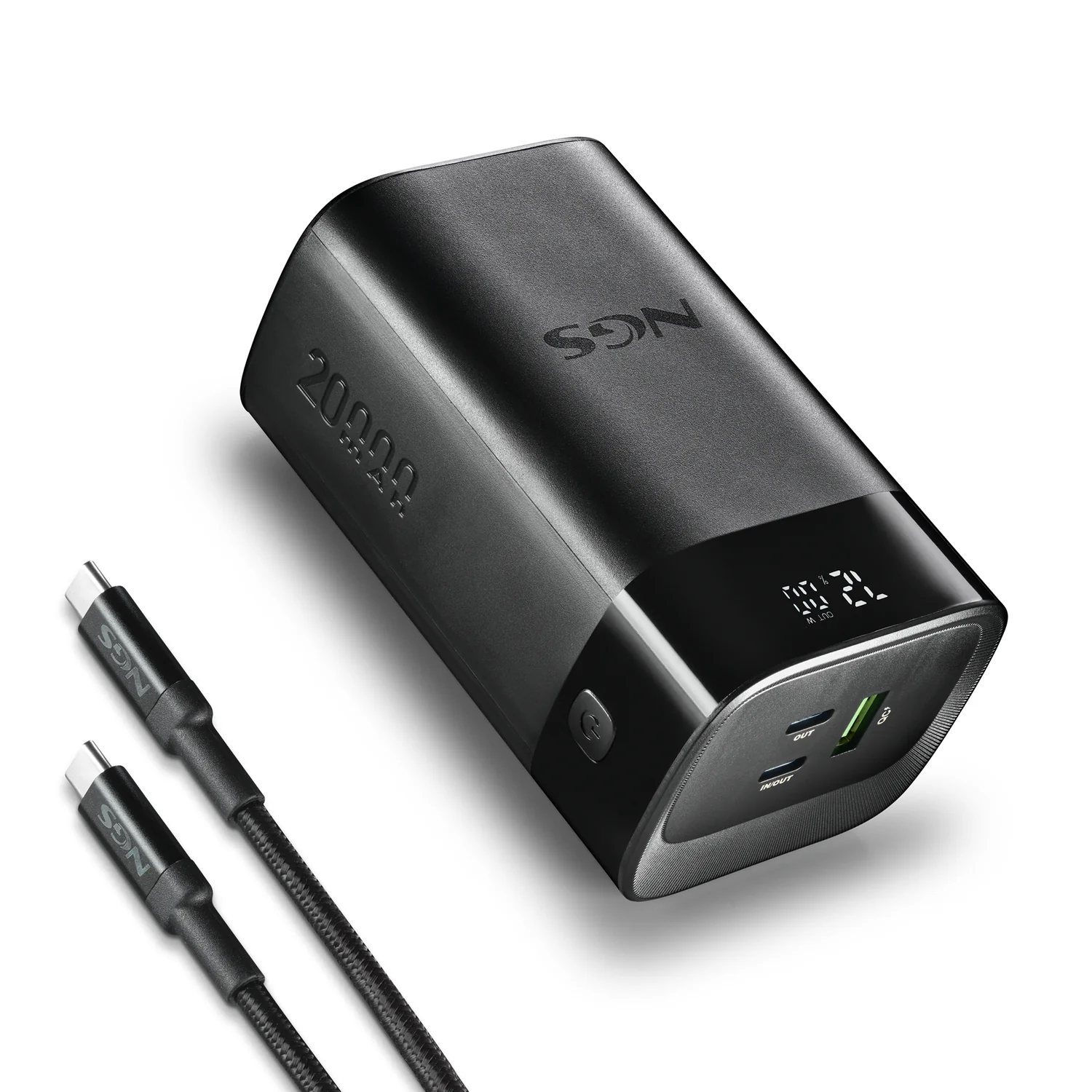 Bateria Externa NGS TWIX 20 20000mAh 65W USB-C + USB-A com Ecrã LED - Imagem 3