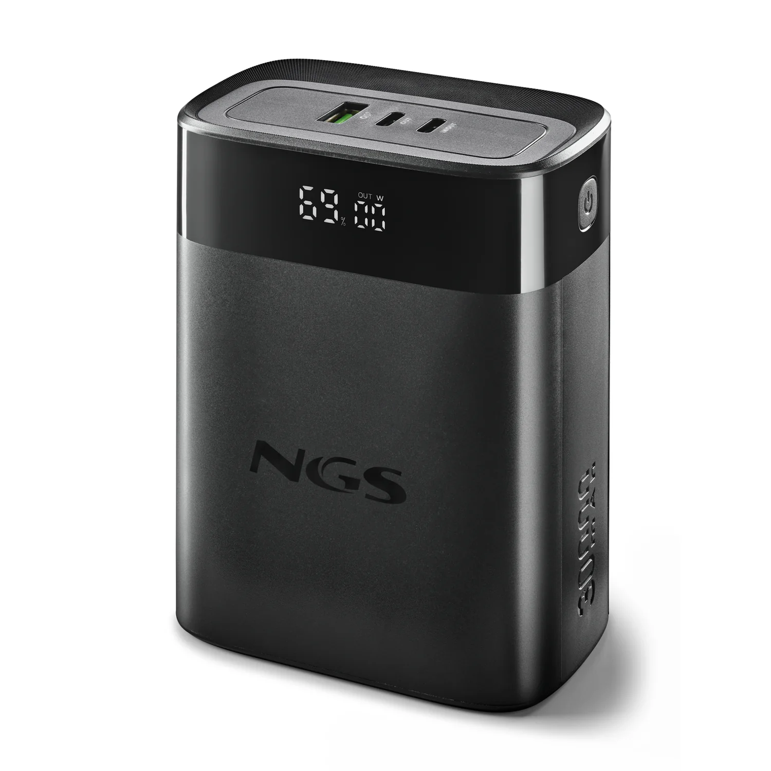Powerbank NGS Twix 30 30000mAh 140W PD 3.1 2x USB-C + USB-A Ecra LED Carga Rapida Preto