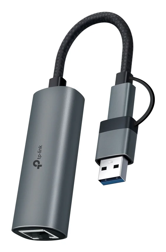 Adaptador de Rede TP-Link USB Type-C para Ethernet Gigabit 1000 Mbps USB 3.2 Gen 1 Cinzento - Imagem 2