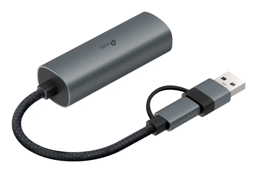 Adaptador de Rede TP-Link USB Type-C para Ethernet Gigabit 1000 Mbps USB 3.2 Gen 1 Cinzento - Imagem 3