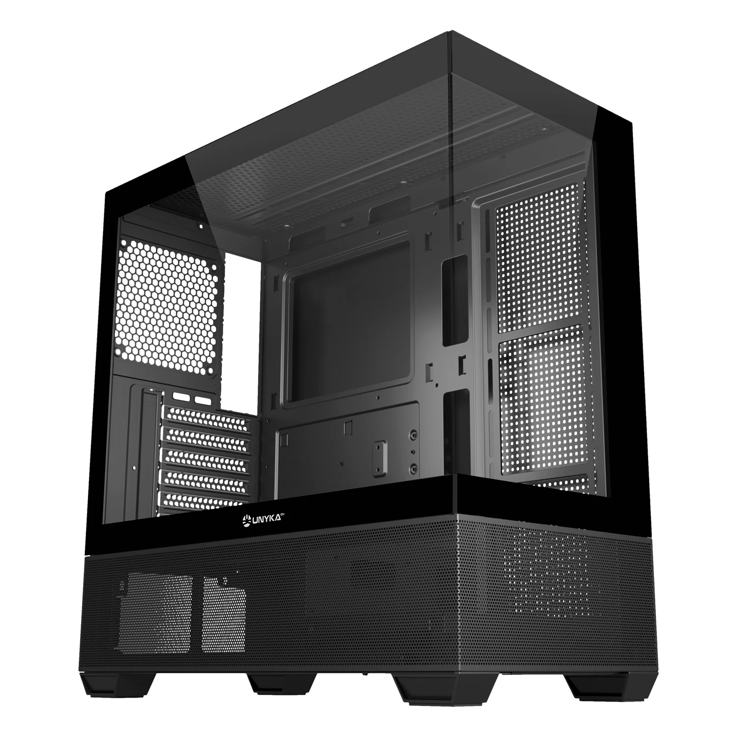 Caixa Gaming UNYKAch Revelat Gaming Midi Tower ATX USB-C Gen 2 2x USB 3.0 Preto - Imagem 3