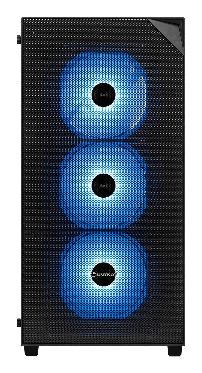Caixa gaming UNYKAch Revelat Compact Edition Preto 4x 12CM ARGB - Imagem 2
