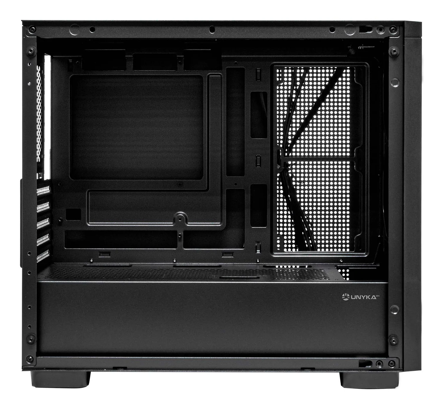 Caixa PC UNYKAch Revelat Mesh Edge Micro ATX Gaming Preta Vidro Temperado RGB - Imagem 3