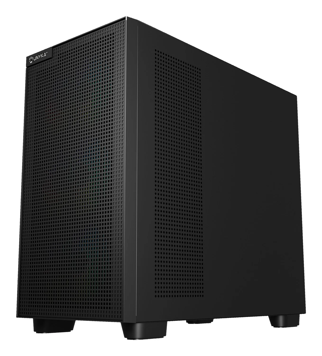 Caixa PC UNYKAch Revelat Mesh Edge Micro ATX Gaming Preta Vidro Temperado RGB - Imagem 5