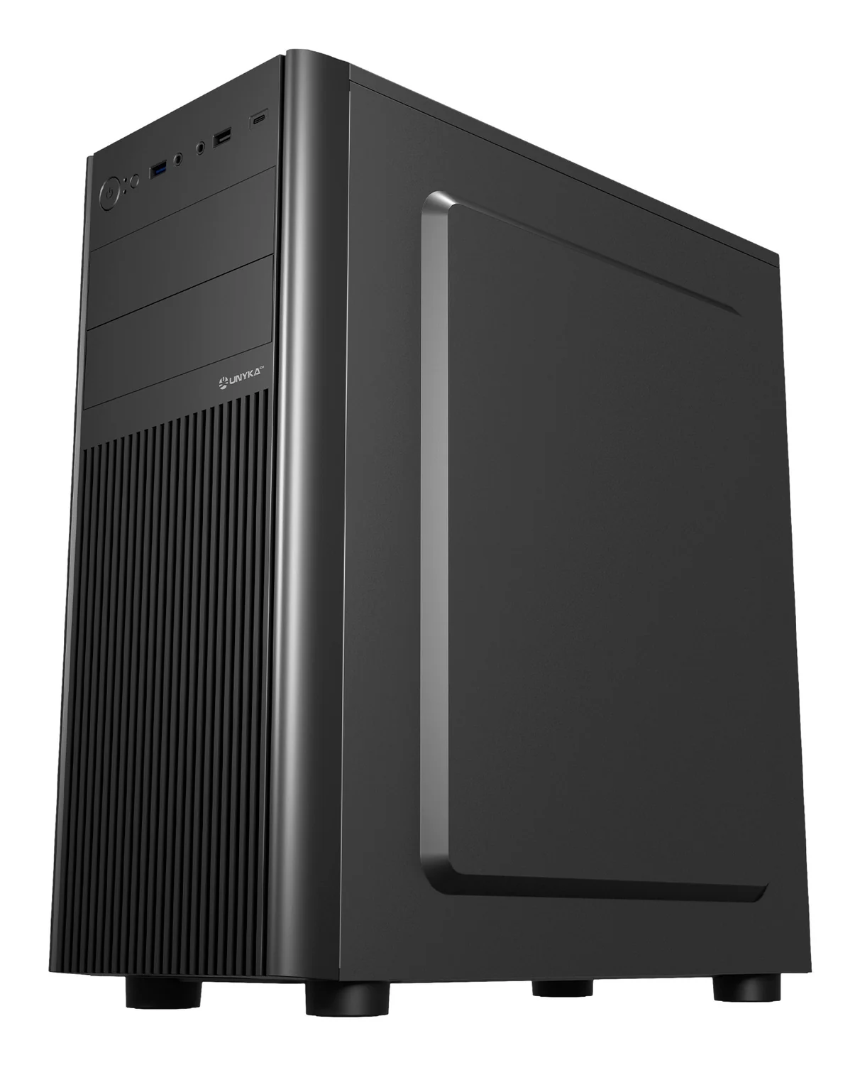 Caixa ATX UNYKAch UK8026 mid tower USB-C casa e escritório preta - Imagem 5