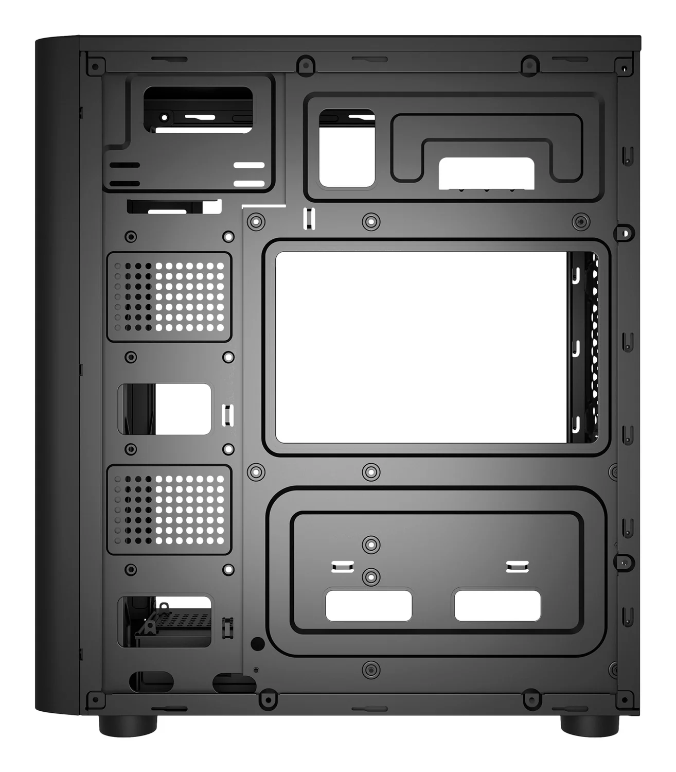 Caixa ATX UNYKAch UK8026 mid tower USB-C casa e escritório preta - Imagem 4