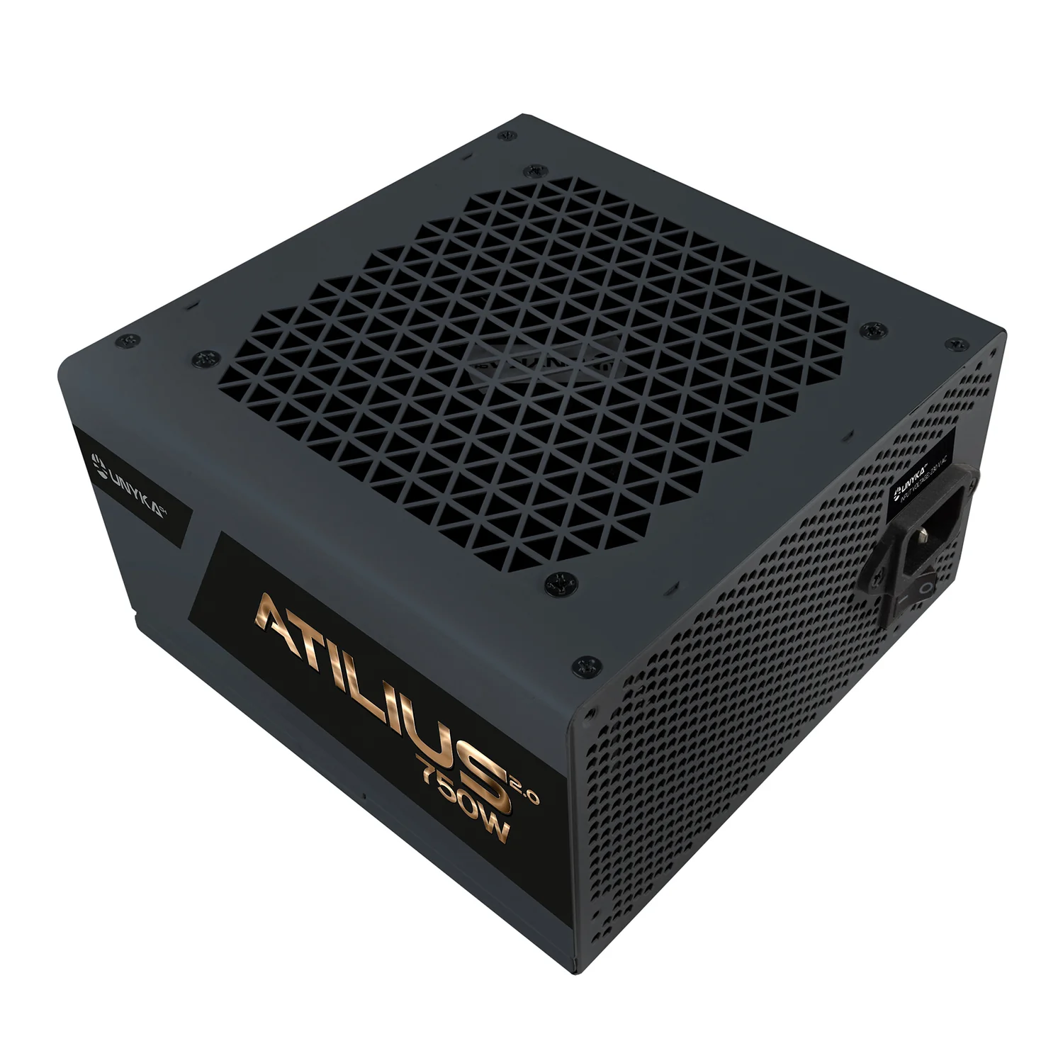 Fonte de Alimentação UNYKAch Atilius Gaming 750W 80 PLUS Bronze Preto