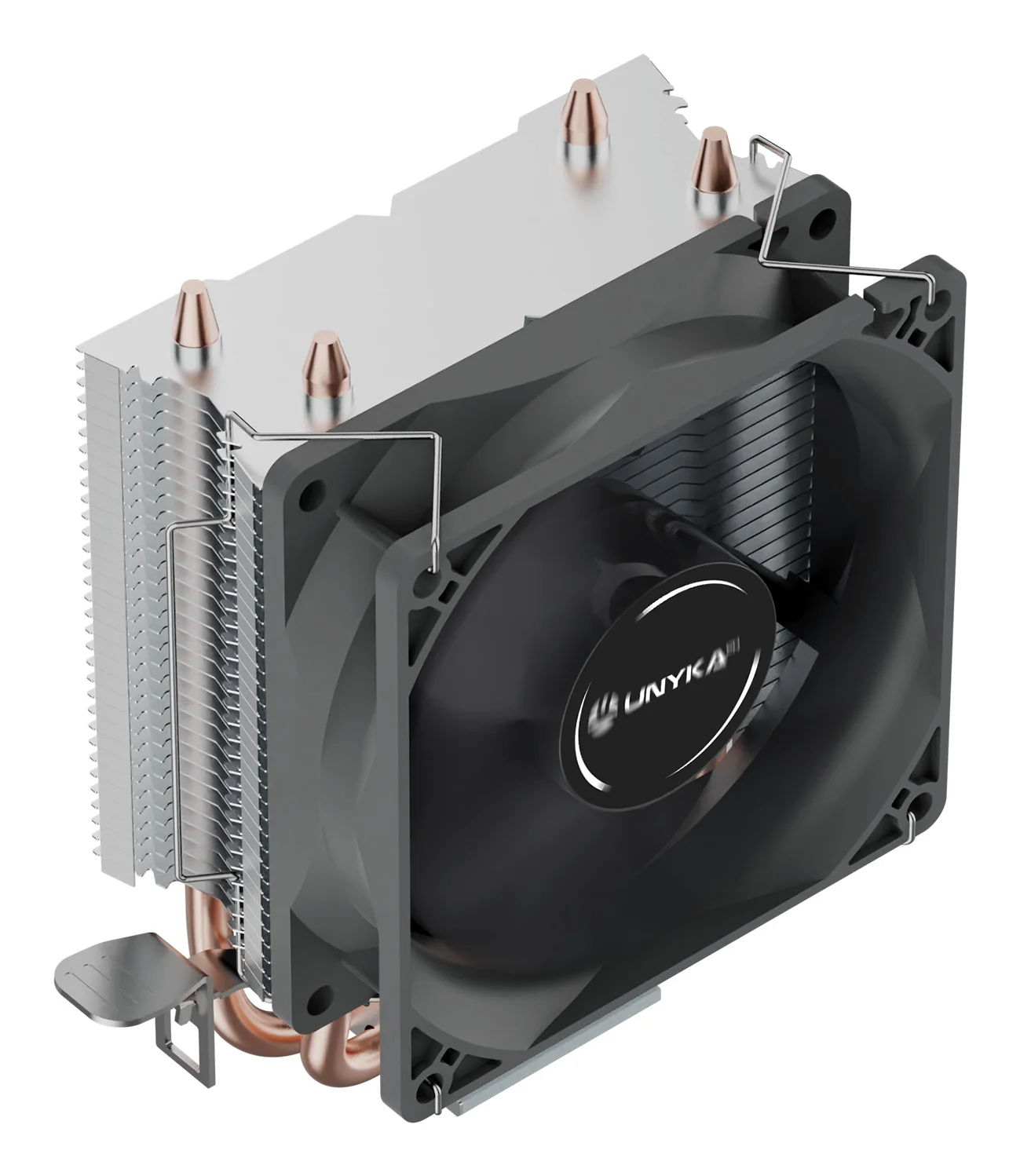 Cooler CPU UNYKAch UNYCOOL H20 90mm PWM TDP 90W Intel LGA 1700/AMD AM5 Preto - Imagem 3