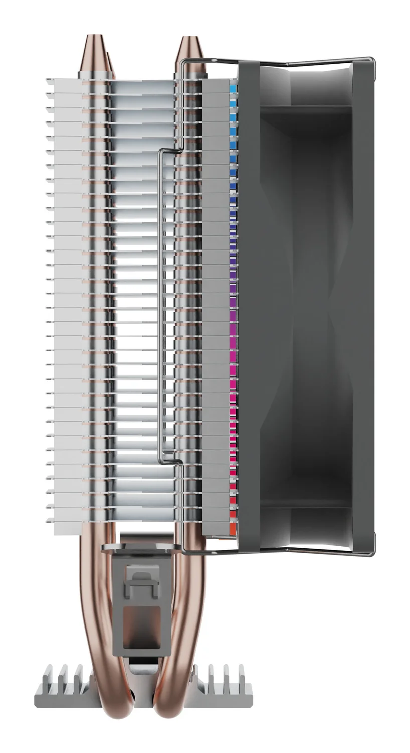 Cooler de ar para CPU UNYKAch UNYCOOL H20 ARGB 90mm cinzento - Imagem 2