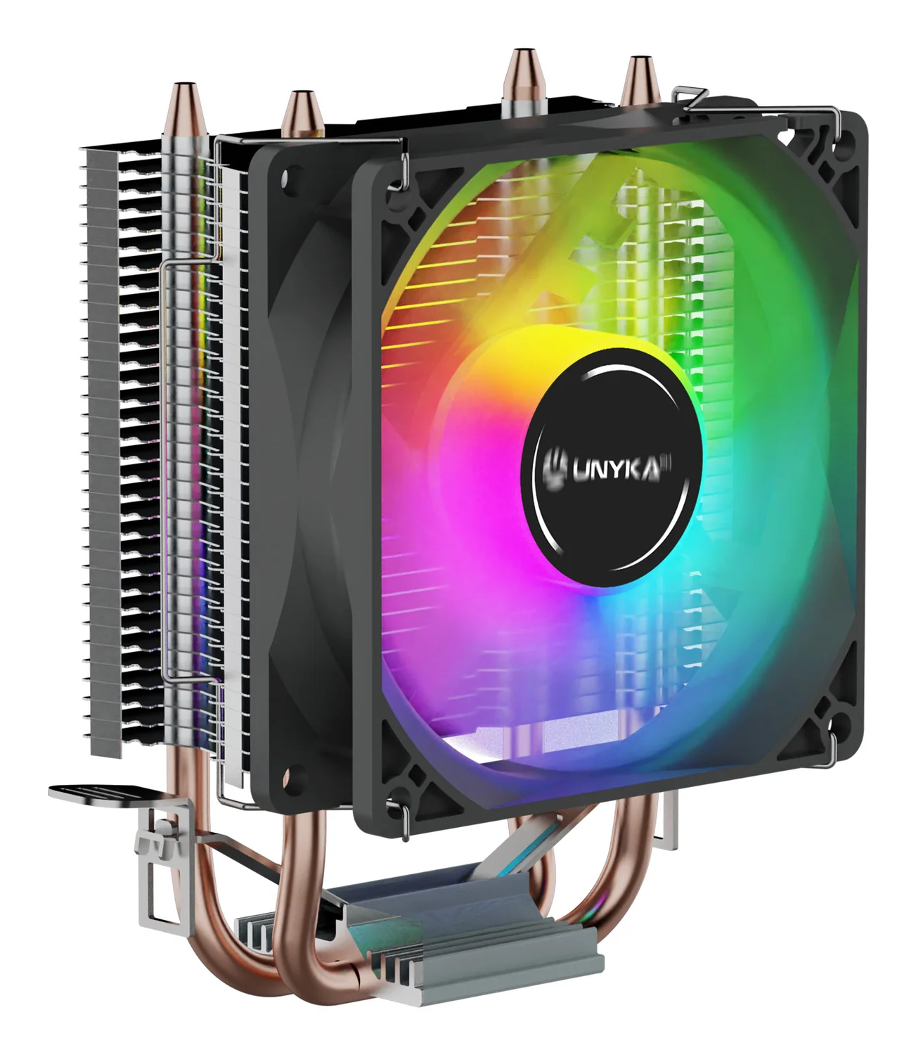 Cooler de ar para CPU UNYKAch UNYCOOL H20 ARGB 90mm cinzento - Imagem 1