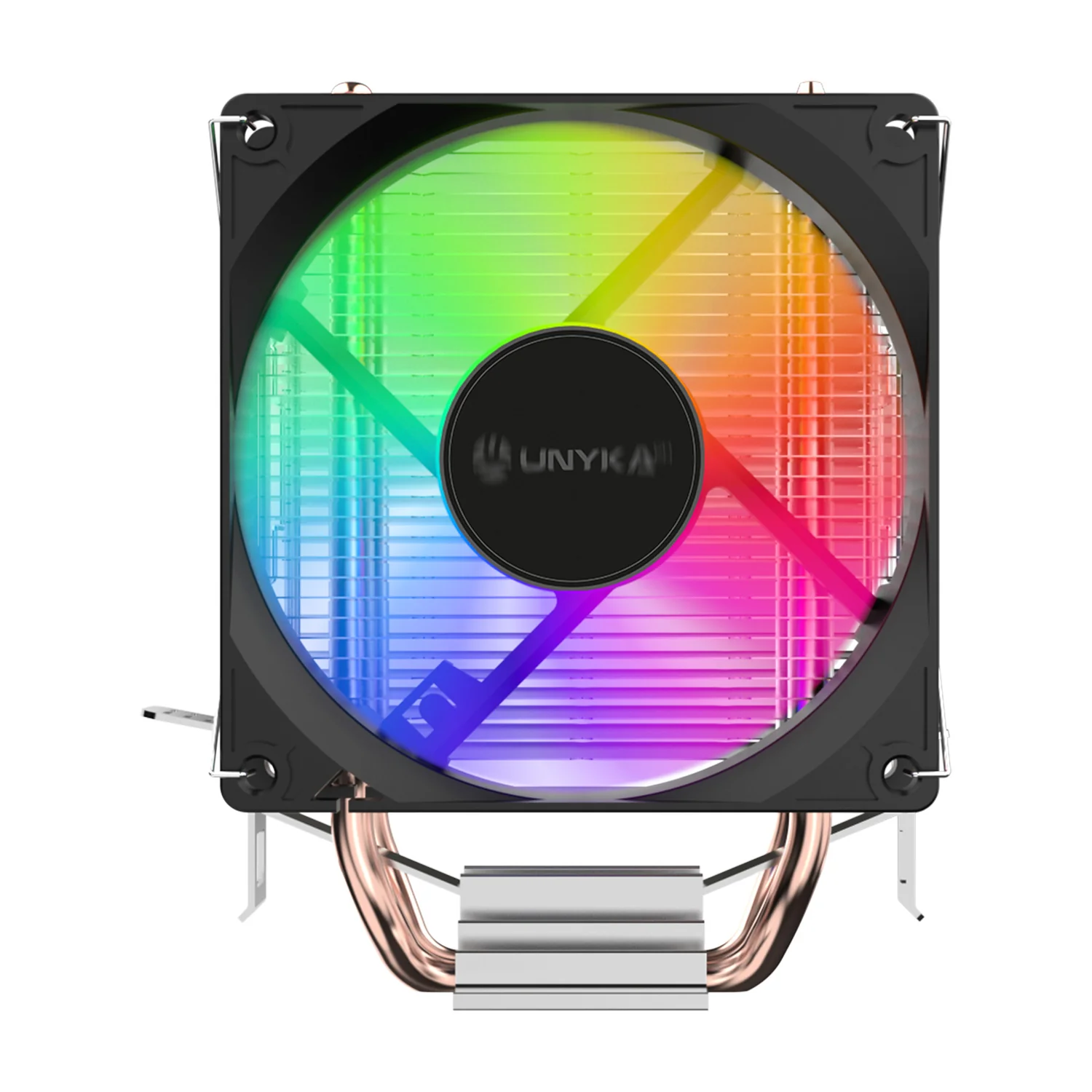Cooler para Processador UNYKAch unycool H21 90mm PWM TDP 90W Iluminação LED RGB Preto - Imagem 2