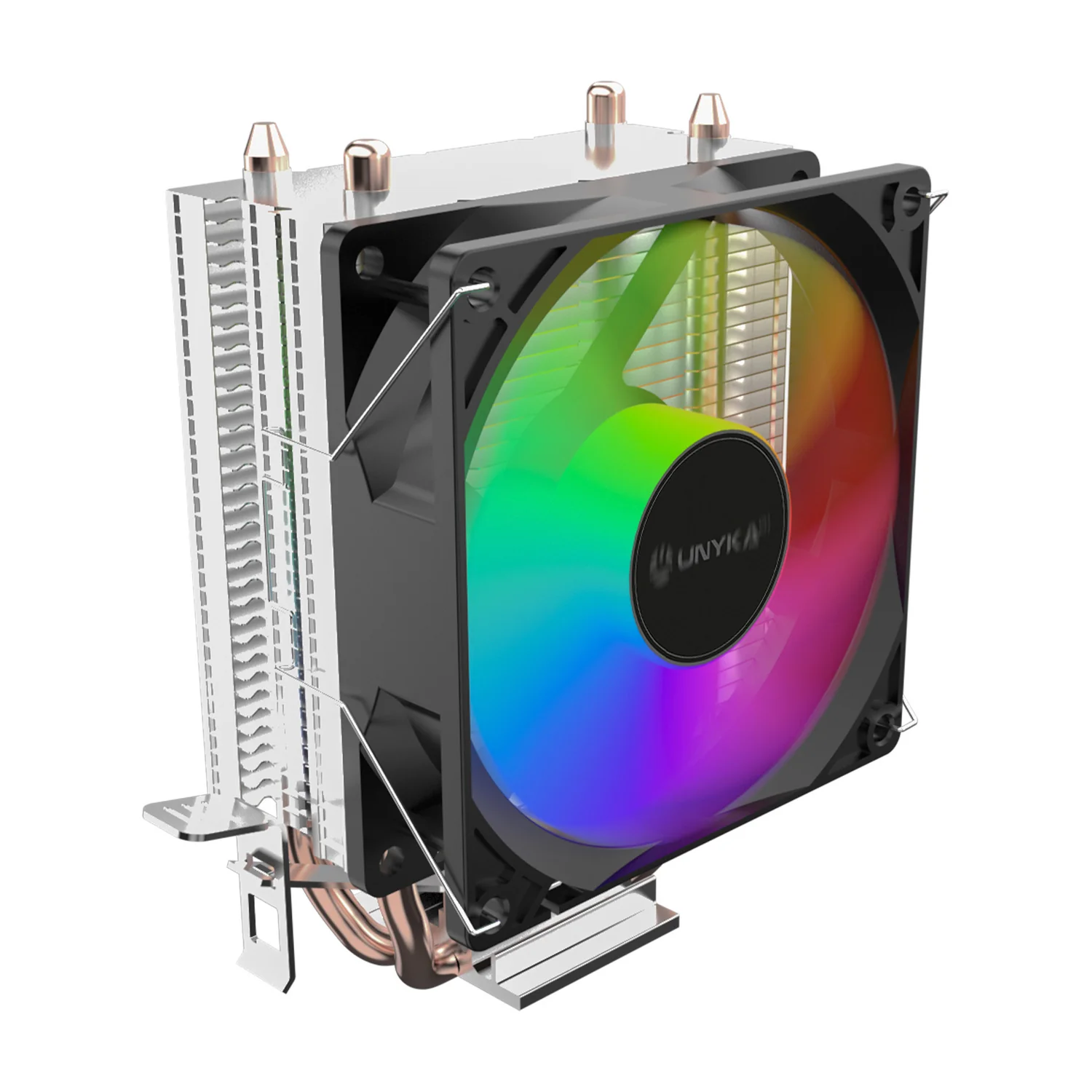 Cooler para Processador UNYKAch unycool H21 90mm PWM TDP 90W Iluminação LED RGB Preto - Imagem 3