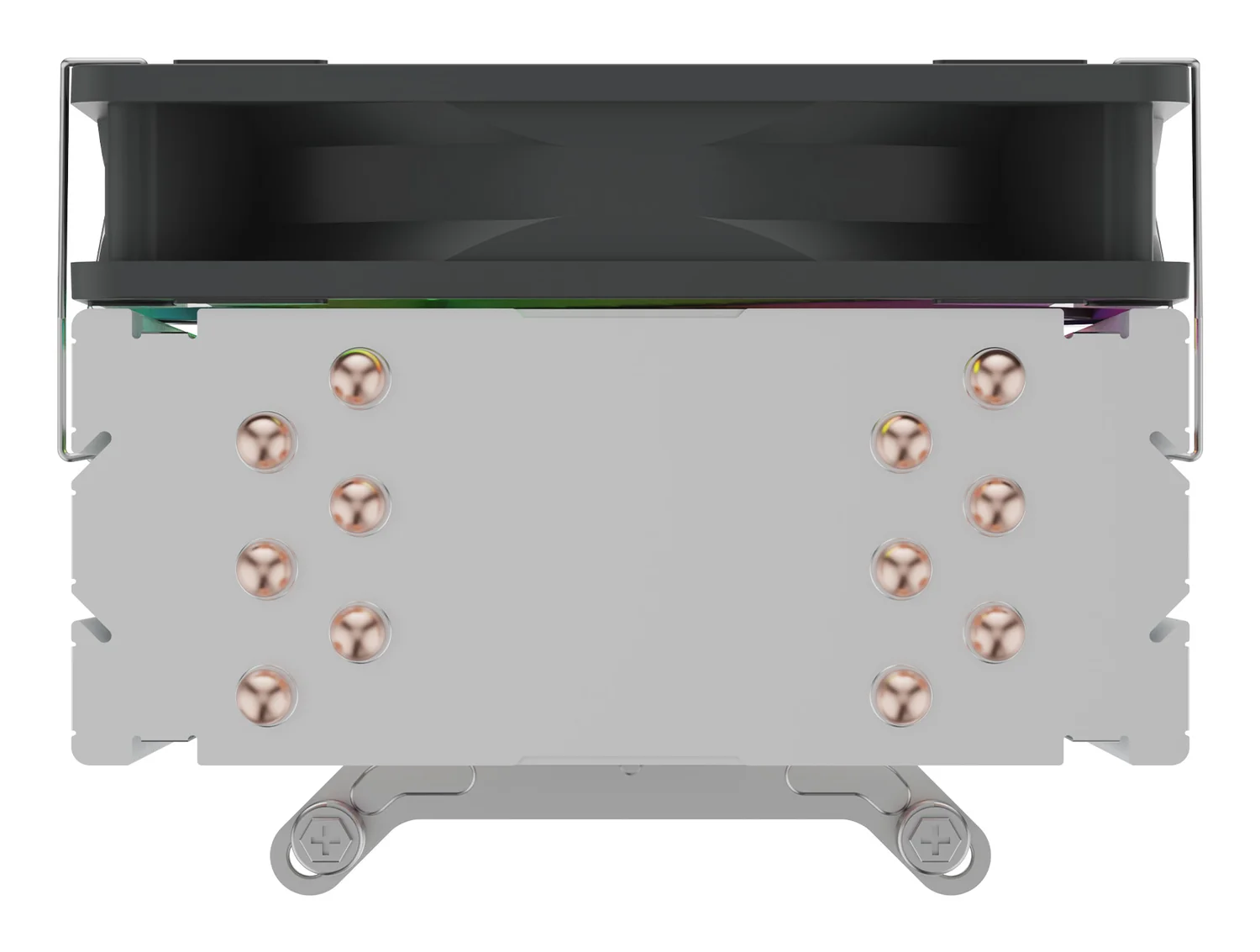 Cooler de ar para CPU UNYKAch UNYCOOL H60 120mm cinzento preto - Imagem 3