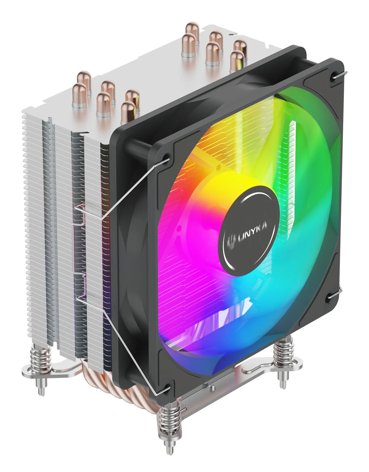 Cooler de ar para CPU UNYKAch UNYCOOL H60 120mm cinzento preto - Imagem 2