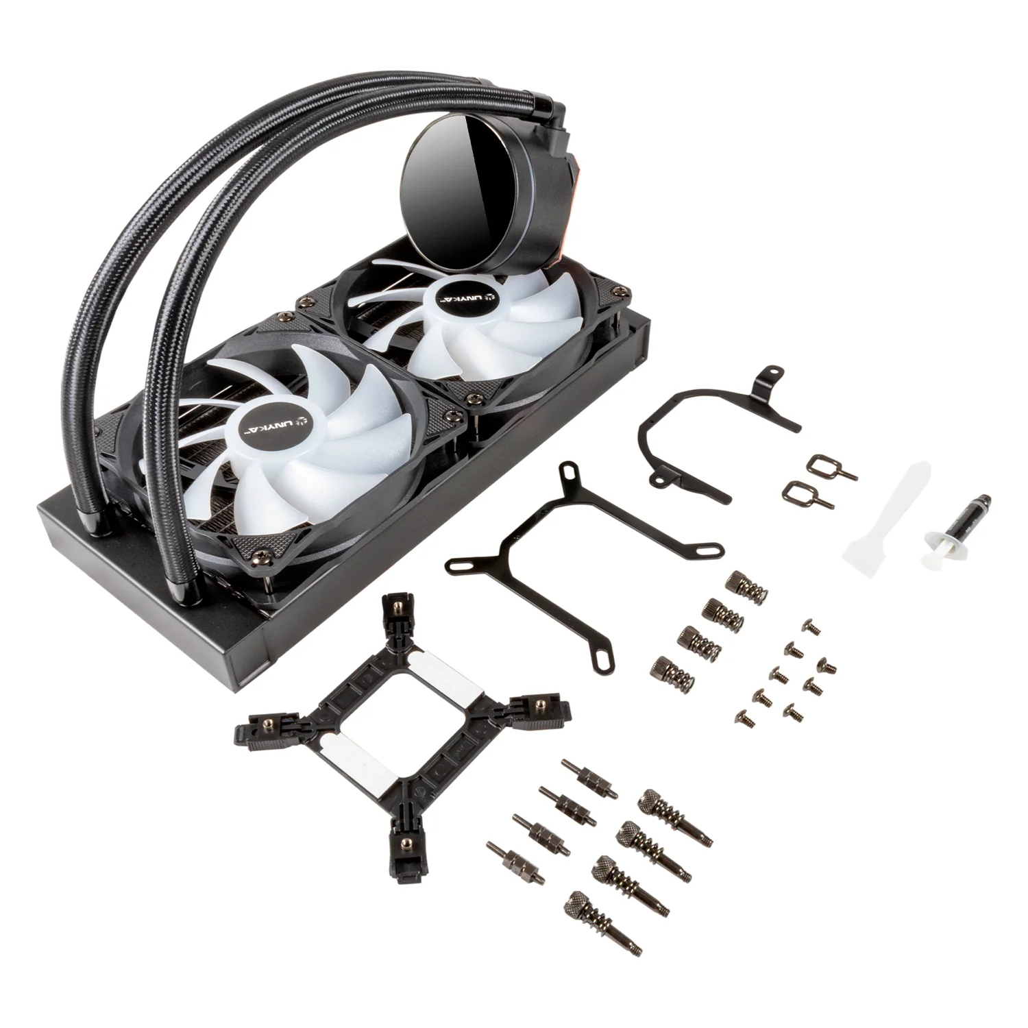 Watercooling para CPU UNYKAch AquaStorm 240 AIO ARGB preto - Imagem 3