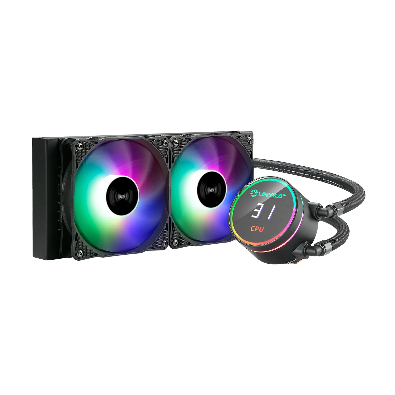 Watercooling para CPU UNYKAch AquaStorm 240 AIO ARGB preto