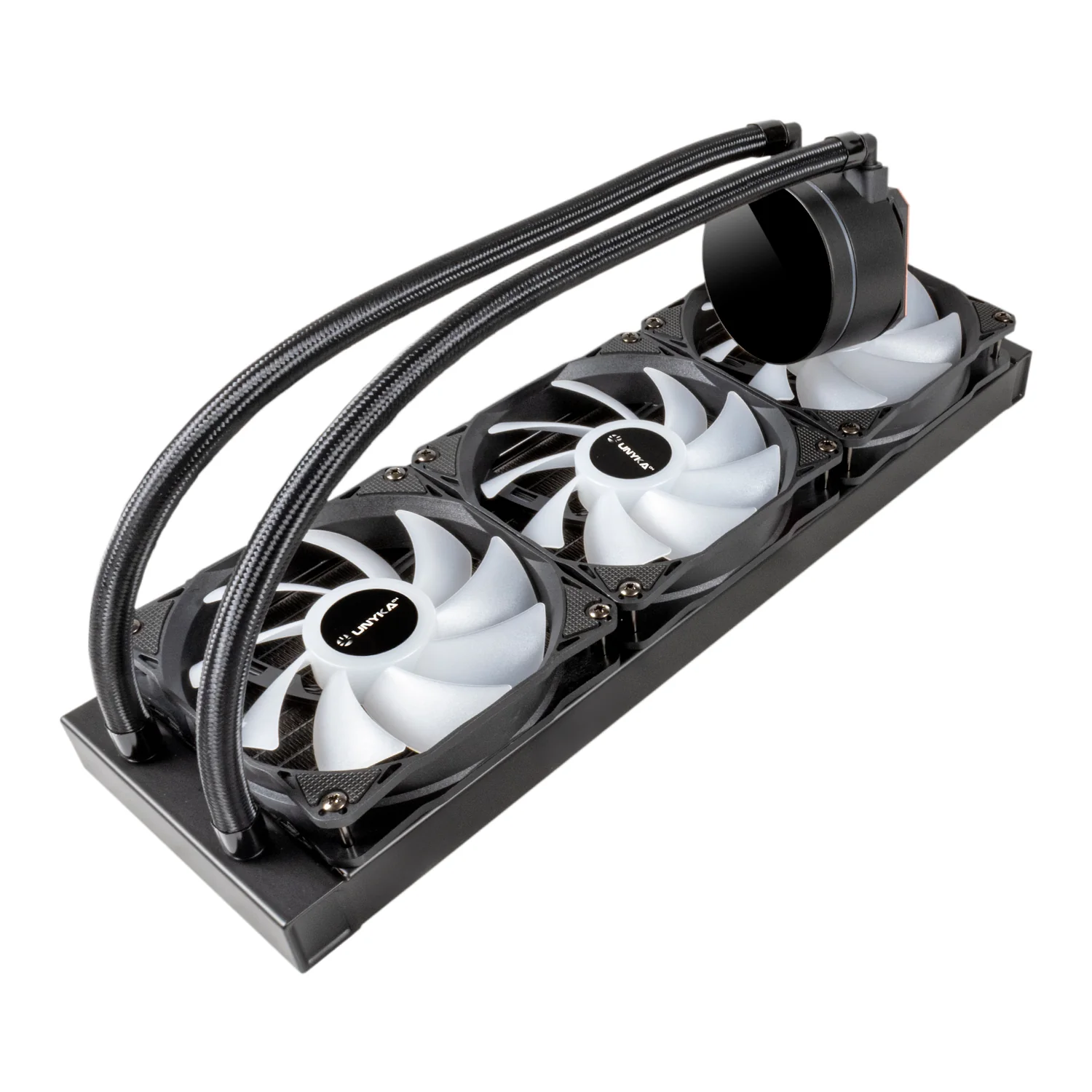 Refrigerador líquido CPU UNYKAch AquaStorm 360 RGB AIO preto - Imagem 4