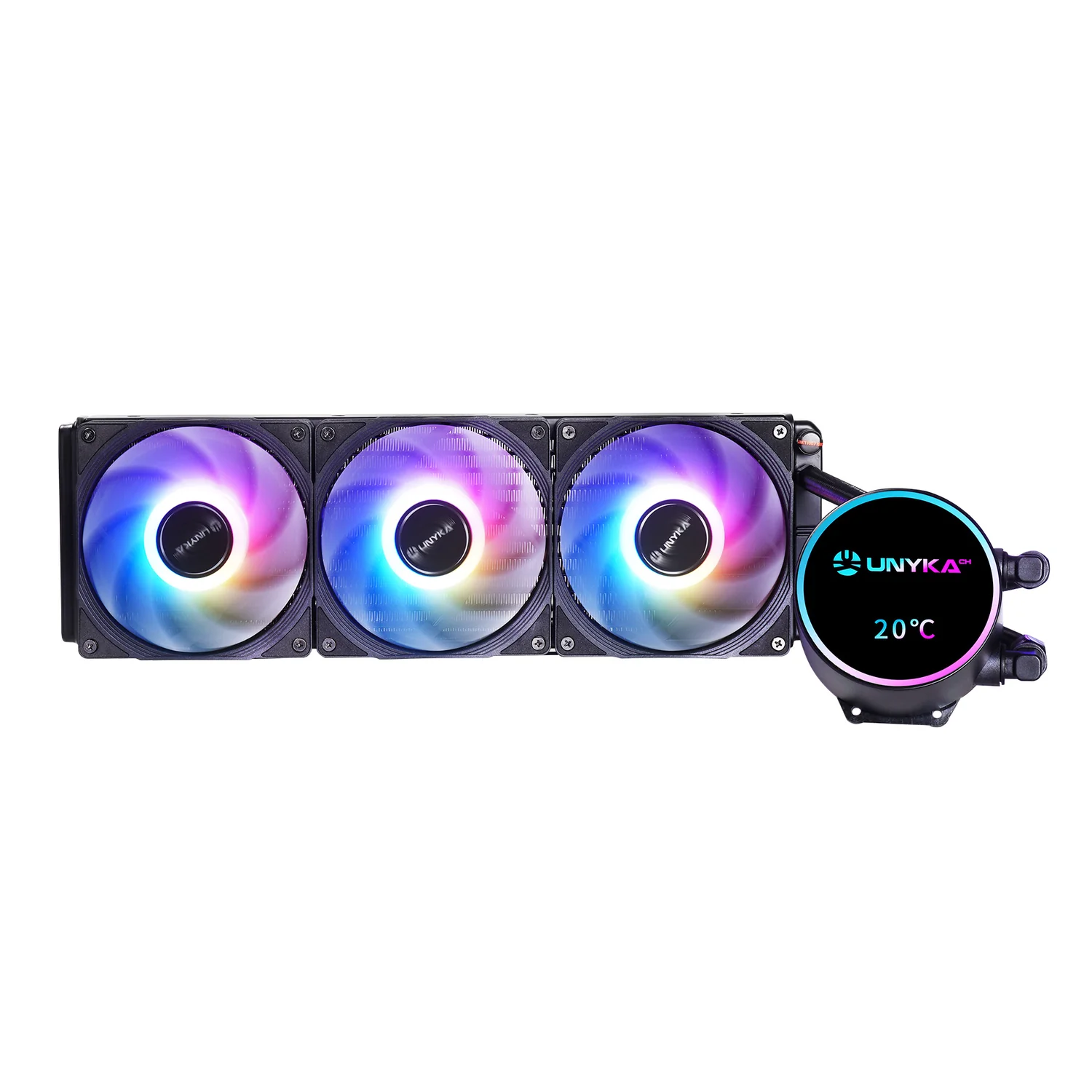 Watercooling para CPU UNYKAch AquaStorm NEO 360 AIO LED preto - Imagem 2