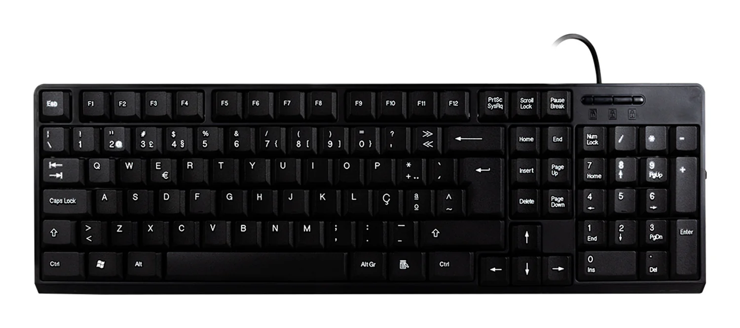 Kit teclado e rato UNYKAch UK50546 USB QWERTY português com fios - Imagem 2
