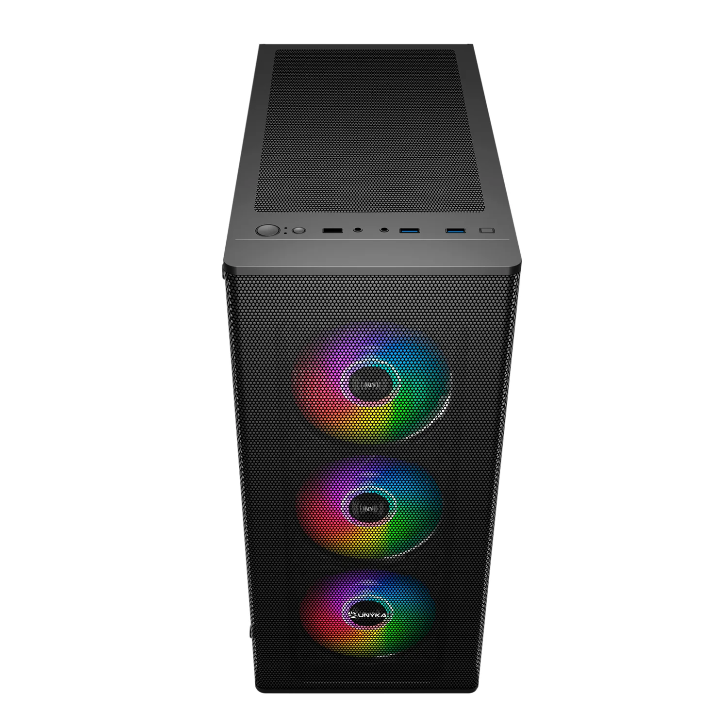 Caixa PC Gaming UNYKAch MIR100 ARGB ATX Torre Média Preta USB 3.0 - Imagem 6