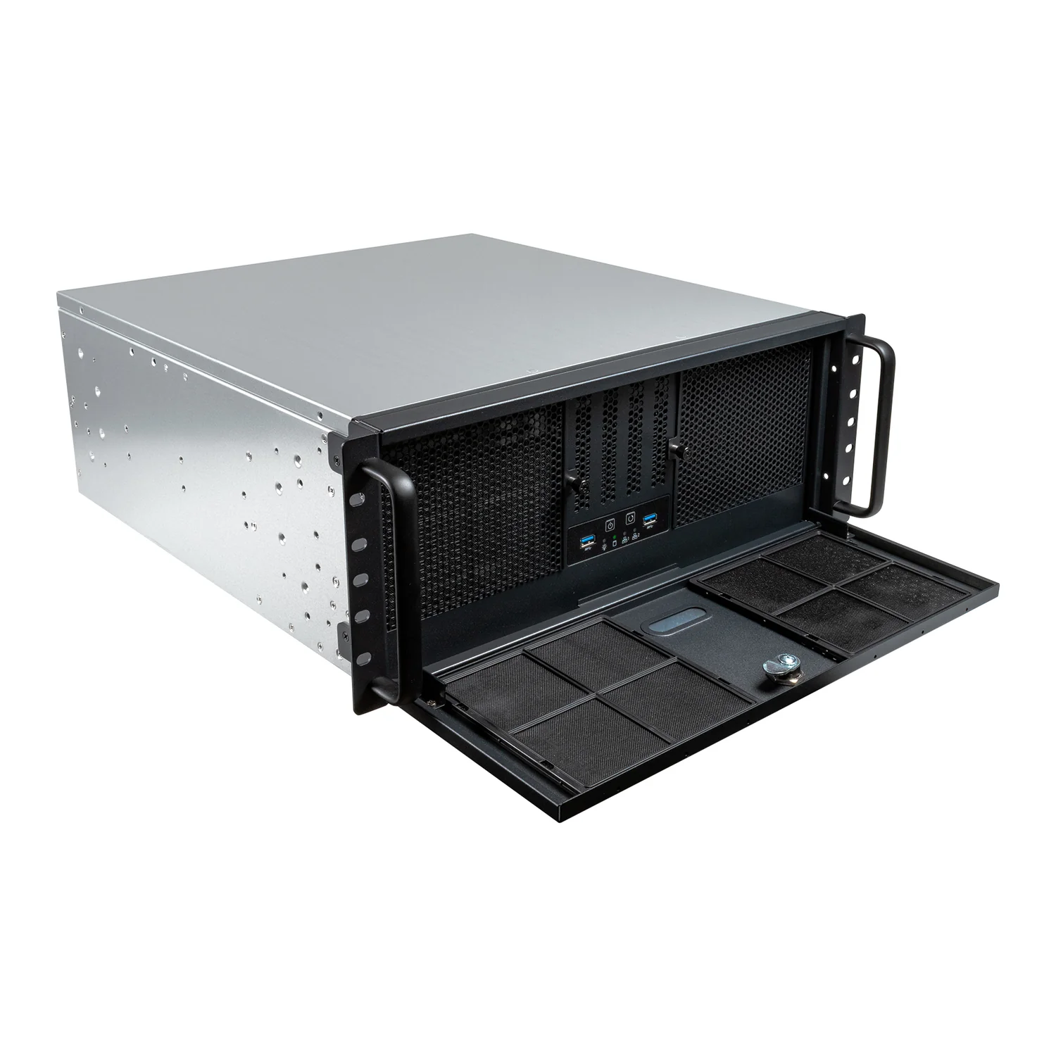 Caixa Rack Servidor UNYKAch UK4339V 19" 4U USB 3.0 + USB-C Refrigeração Líquida 360 - Imagem 2