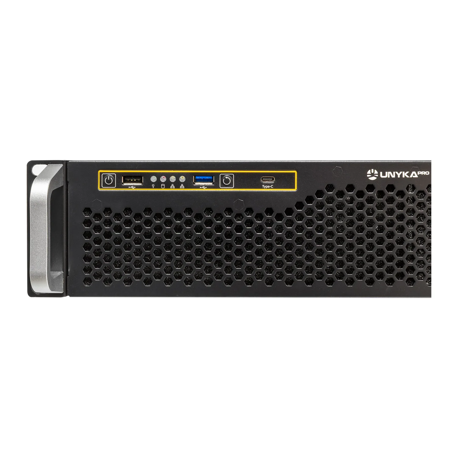 Caixa Rack UNYKAch UK-2130 19" 2U ATX 6x 3.5" 2x 2.5" USB-C Fundo 635mm Prateado e Preto - Imagem 3