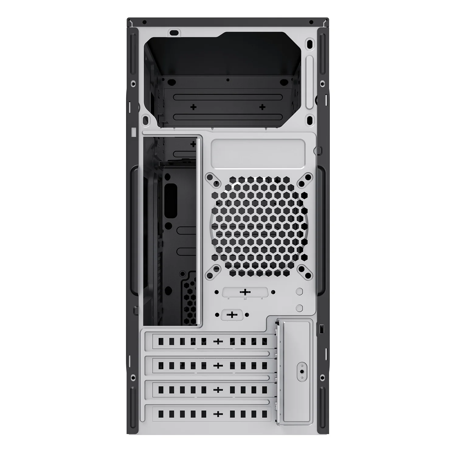 Caixa Micro ATX UNYKAch AERO C12 V2 preta USB 3.0 USB-C sem fonte - Imagem 8