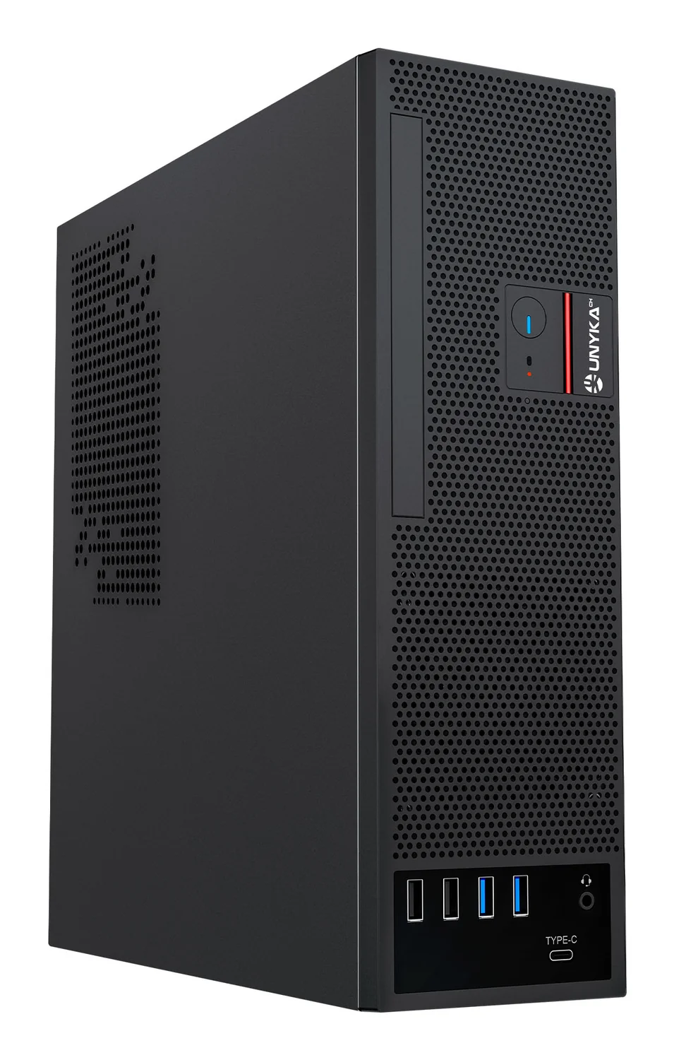 Caixa SFF UNYKAch UK3006 Slim 8L Micro ATX Preto 150W USB-C - Imagem 1