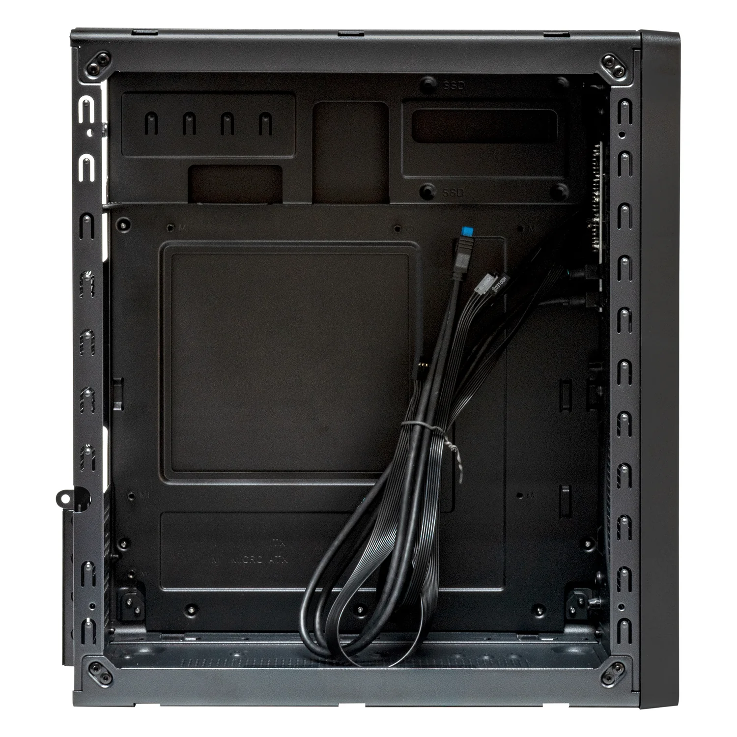 Caixa para PC UNYKAch Numen 300 Pro Type C Micro Tower USB 3.2 Preto e Vermelho - Imagem 5