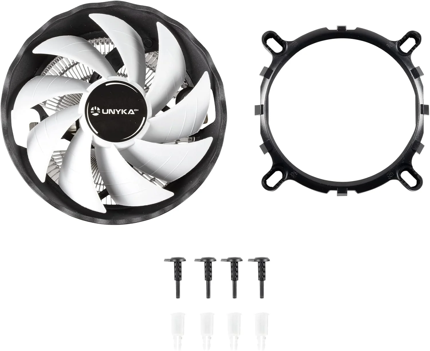 Cooler CPU UNYKAch JOTUN-DF120 Multisocket Branco 120mm - Imagem 2