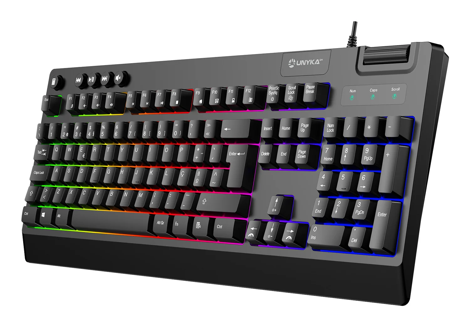 Pack Gaming 4 em 1 UNYKAch Nova - Teclado + Rato + Auscultadores + Tapete PT - Imagem 3