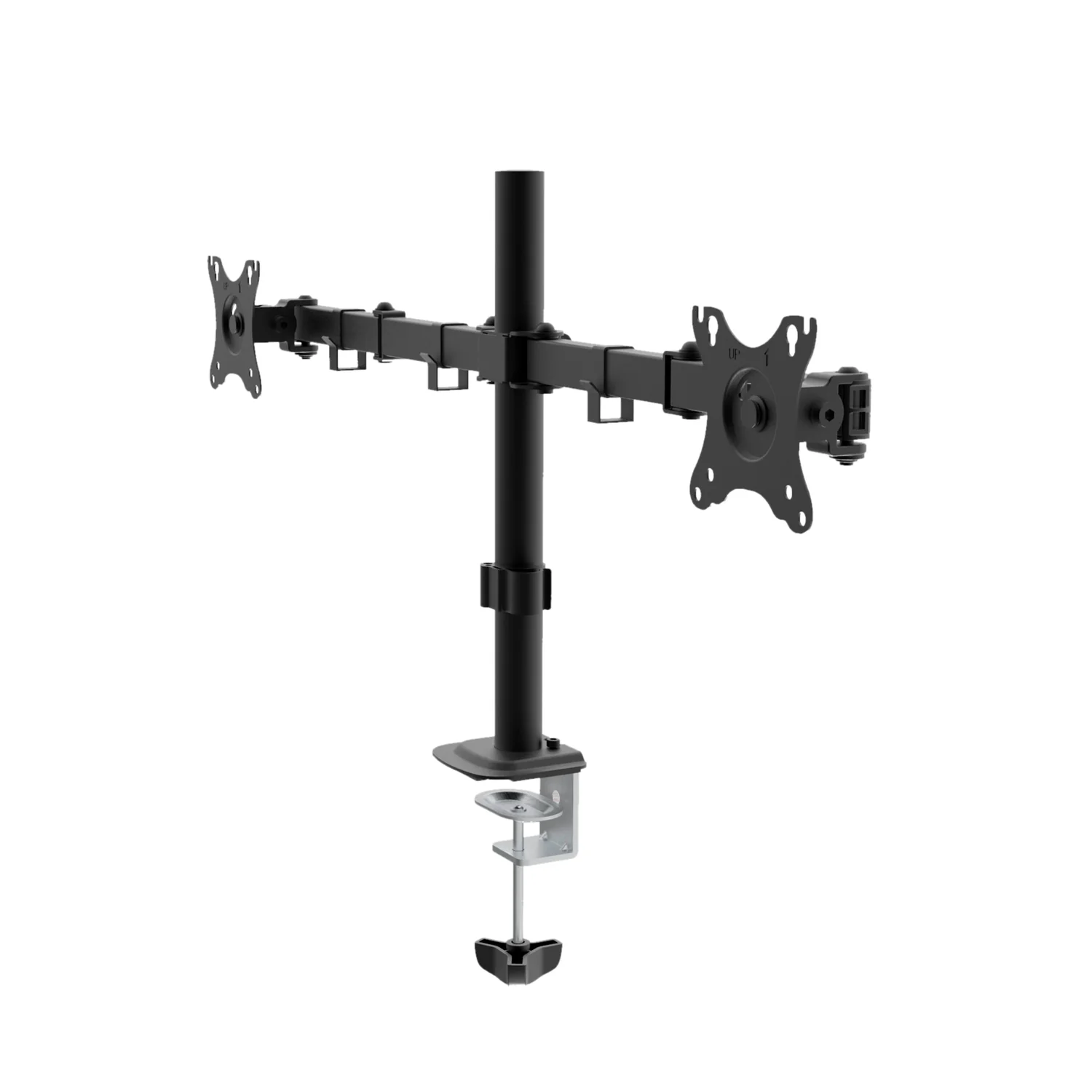 Suporte de Monitor Duplo UNYKAch UK1422 para Ecrãs de 13" a 32" VESA 75/100 até 10kg Preto - Imagem 3