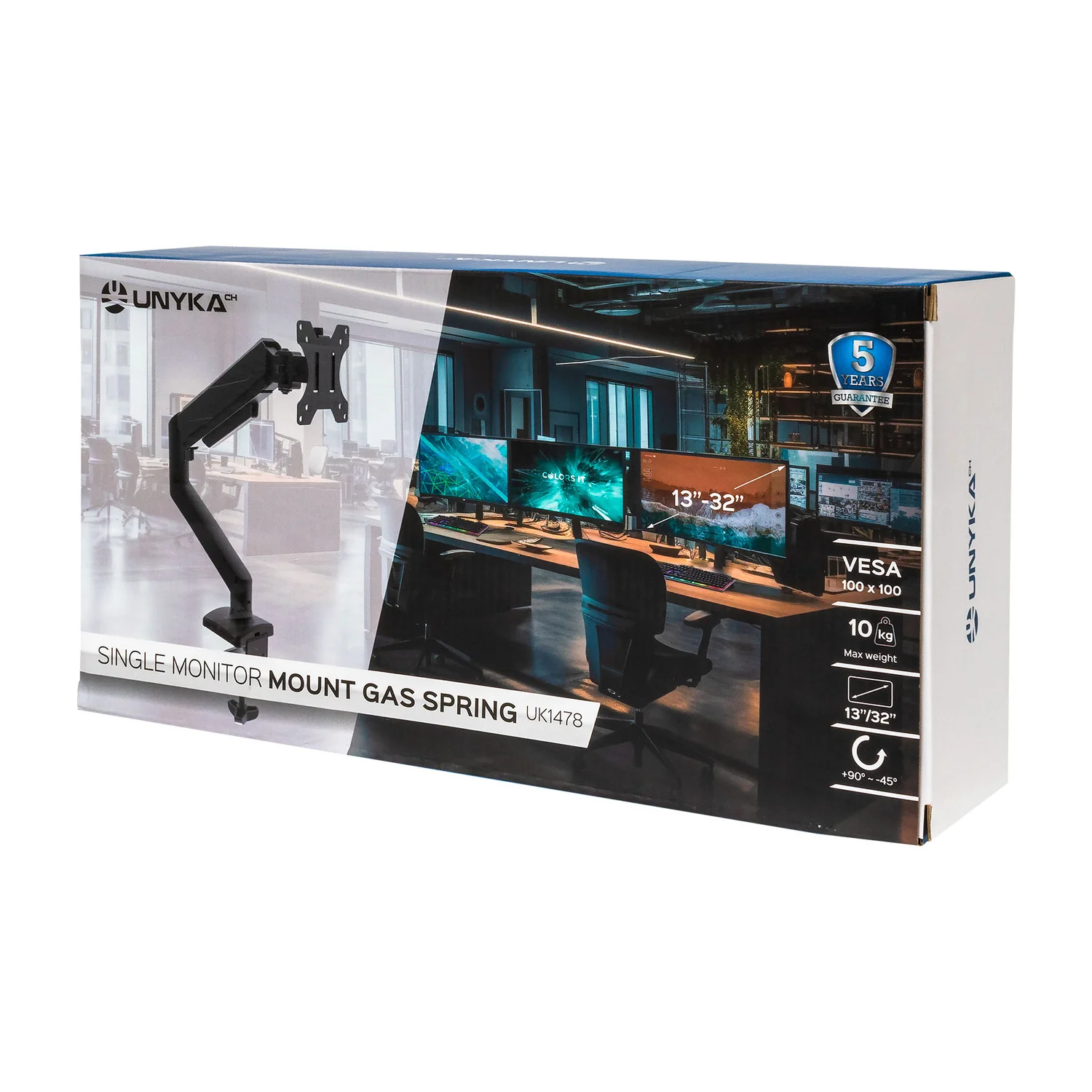 Suporte de Monitor UNYKAch UK710108 Mola a Gás 13"-32" para Secretária - Imagem 9